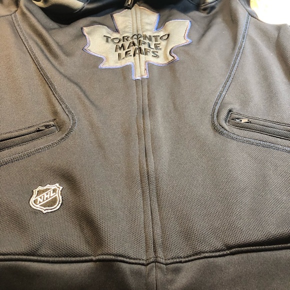 Reebok Toronto Maple Leap Fell Zip Hoodie Centre Ice Collection Small - Picture 2 of 16